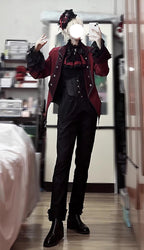 Coffin of Pilgrimage - Medieval European Ouji Lolita Shirt & Pants Suit - image 26