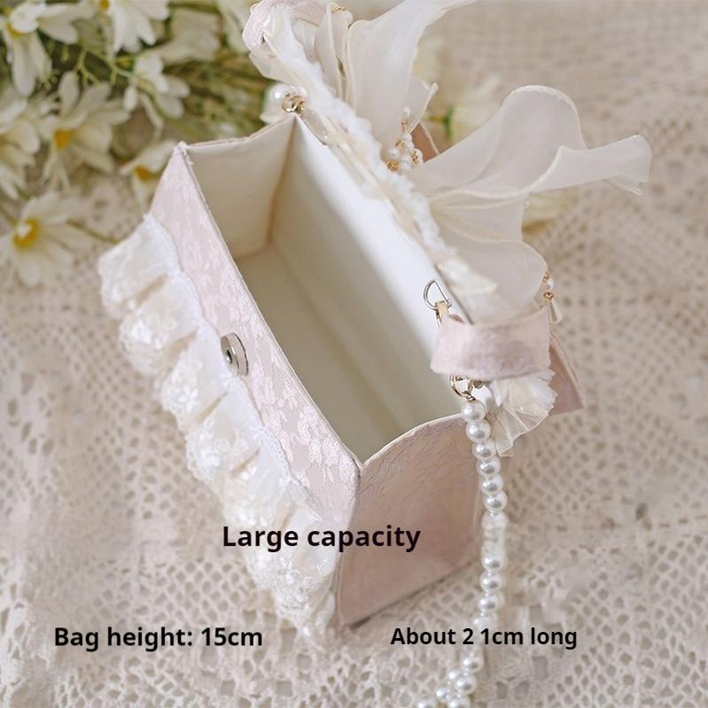 Elegant Lolita Handbag Ivory Tea Party Lolita Bag - image 5
