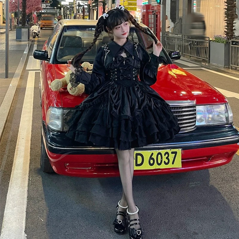 Cross Medal Gothic Lolita JSK & Bolero Set