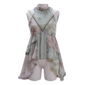 Creeping Vines - Floral Halter Top and Skirt - image 12