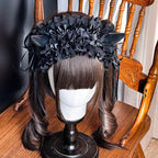 Gothic Devil Horn Lolita KC Hairband, Custom Colors - image 1