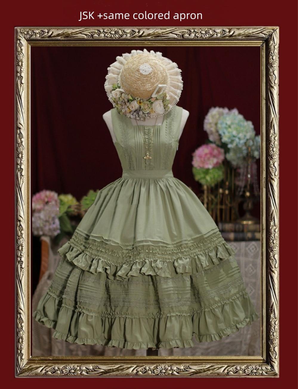Nocturne Reminiscence - Elegant Lolita JSK Dress Multi-Wear Apron Dress Set - image 53