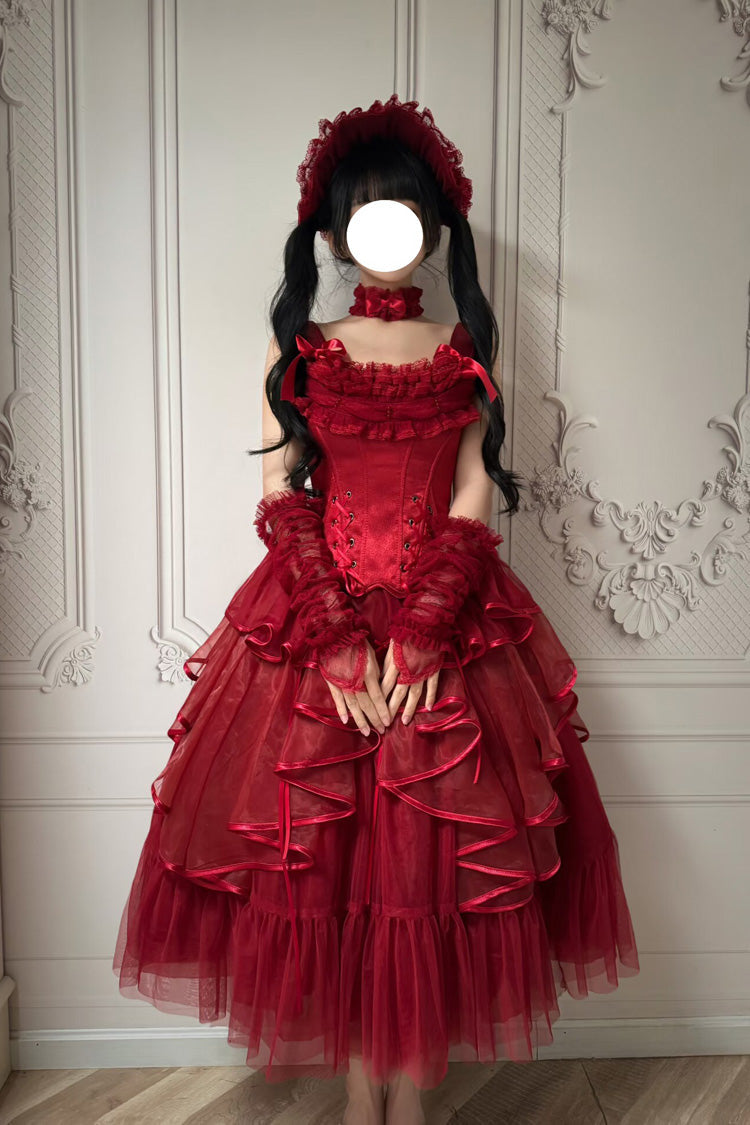 The Summer Waves Sparkle - Classic Lolita Top & Skirt Set - image 6