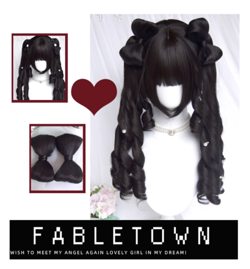 Retro Elegant Roman Curl Double Ponytail Wig - image 8