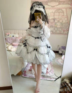 Layered Poem Wedding Sweet Plus Size Lolita JSK Dress Set - image 21