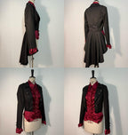 Open Front Ouji Lolita Short Coat, Detachable Trailing - image 4