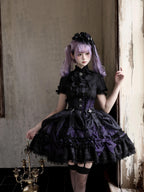 Spider Cross Knot Gothic Lolita Skirt and Blouse Set - image 5