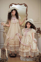 Lily's Dream - Apricot Sweet Lolita Dress, Short and Long Versions - image 9
