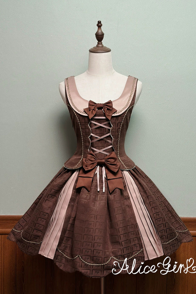 Teddy Chocolate Bar Classic Lolita JSK, Skirt and Coat Collection - image 3