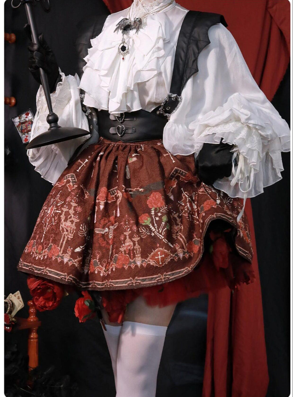 Dragon Bone Cemetery - Gothic Lolita Long Sleeve Blouse - image 30