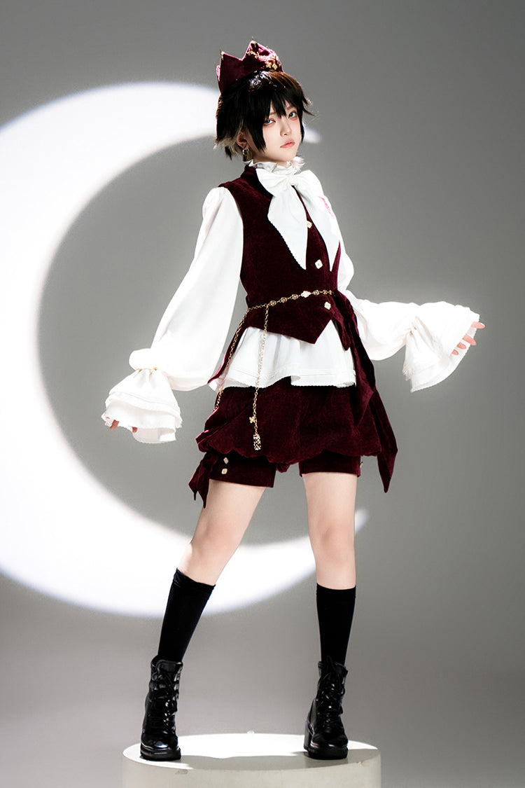 Red Rabbit Hunt Sweet Prince Ouji Lolita Vest - image 6