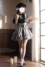 Elise Sweet Vintage Lolita Skirt in Grey - image 2