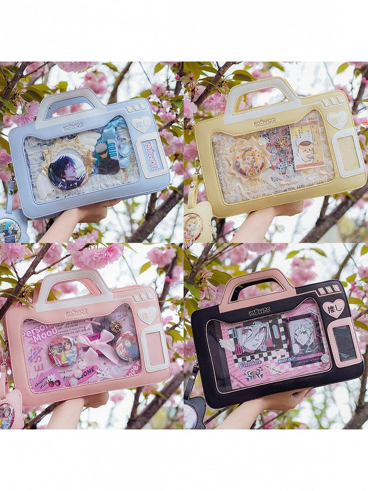 Camera Theme Kawaii Lolita Transparent-Window Ita Bag - 4 Colors - image 1