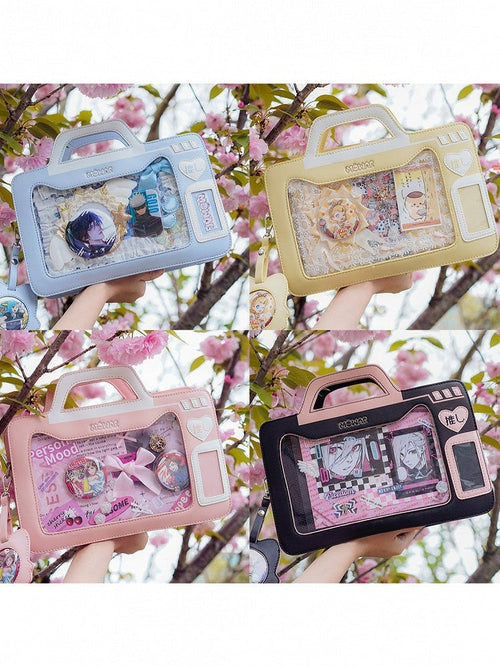 Camera Theme Kawaii Lolita Transparent-Window Ita Bag - 4 Colors - image 1