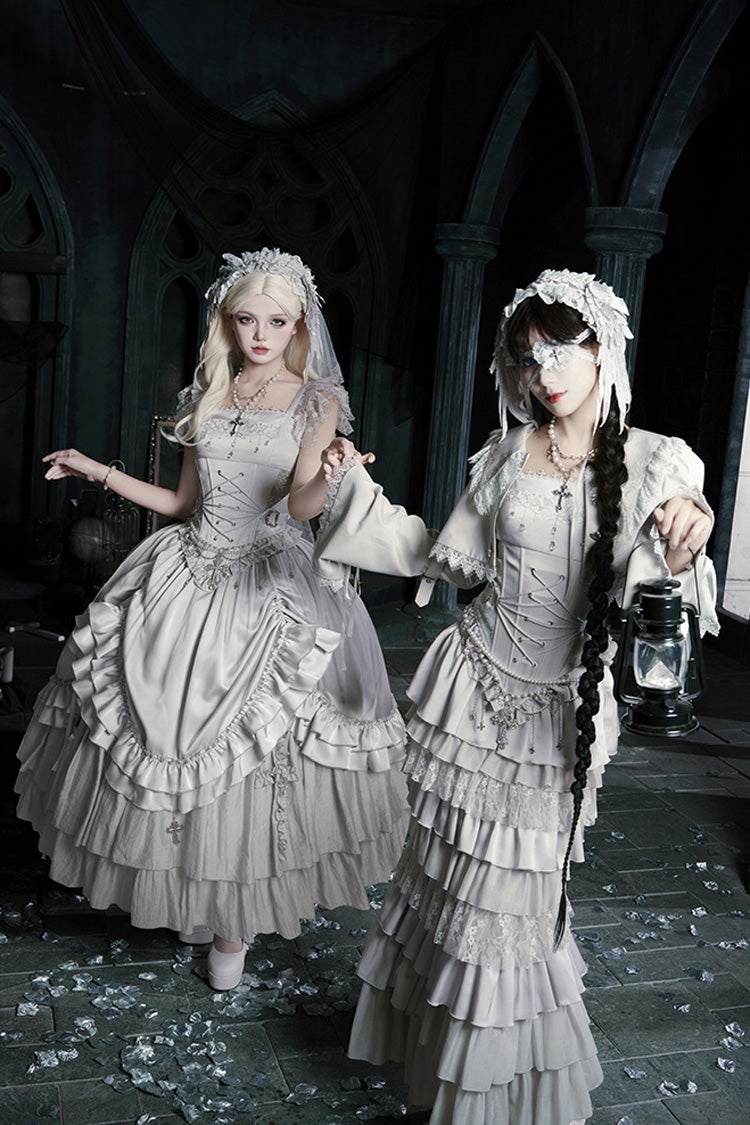 Bionic Doll - Gothic Lolita Fishtail Skirt & Corset Full Set - image 22