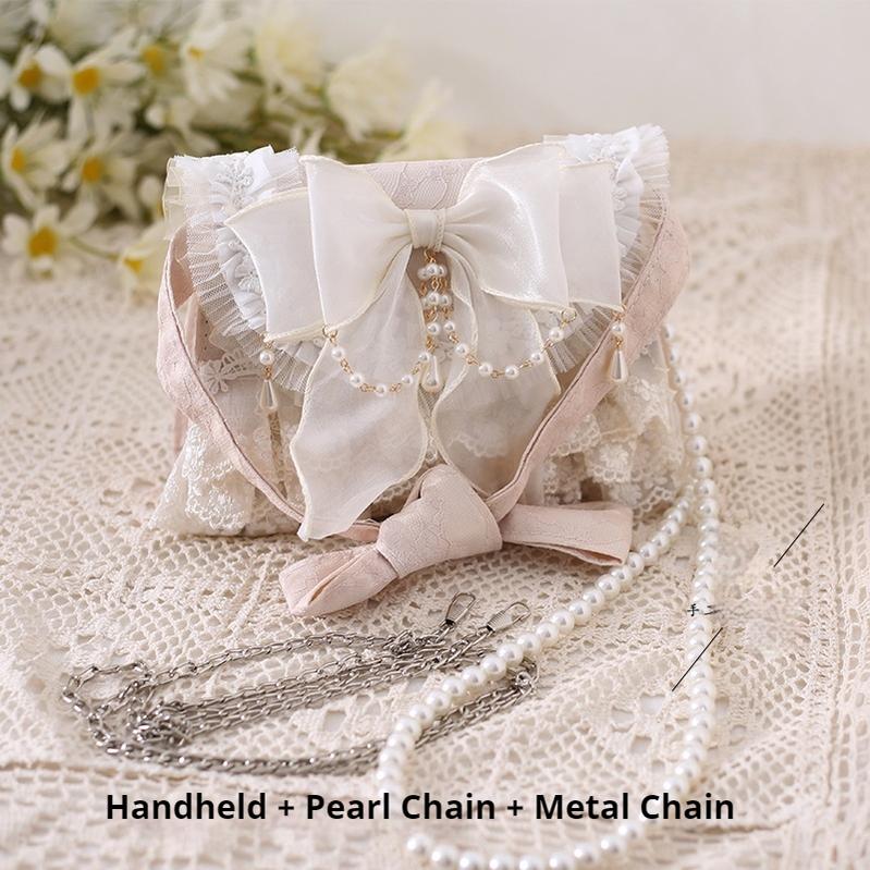 Elegant Lolita Handbag Ivory Tea Party Lolita Bag - image 6