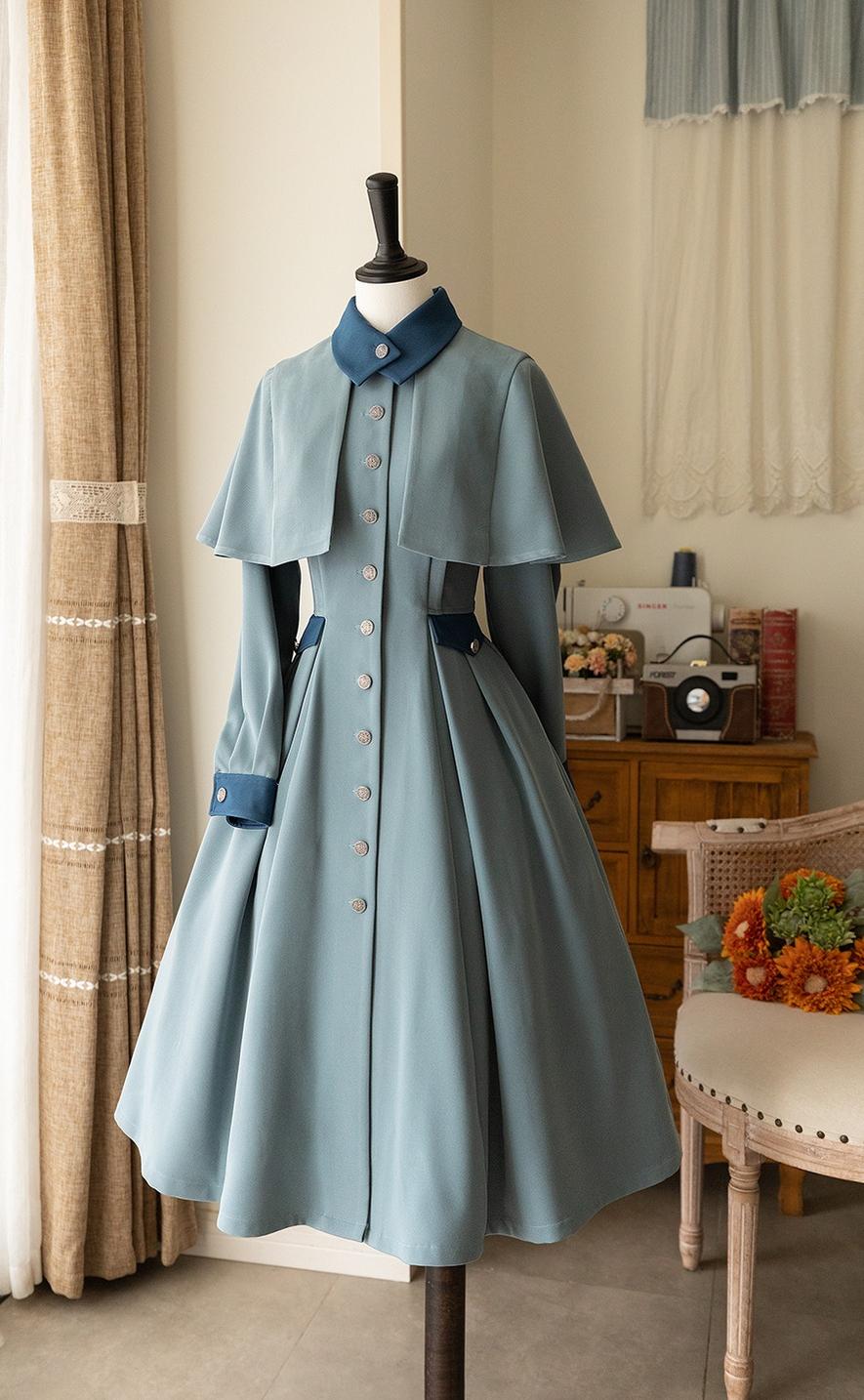 Classic Full Cardigan - Elegant Winter Lolita Coat Dress - image 3