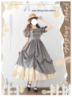 Forest Picnic - Classic Lolita OP Dress with Off-Shoulder and Lifting Hem - image 10