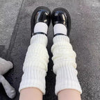 Winter Lolita Long Socks Knit Thigh-High Foot Covers - image 6