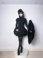 Raven and Lace Classic Lolita Foldable Ruffle Parasol - image 17