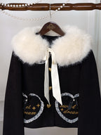 Milk Puff - Winter Fleece-Lined Sweet Lolita Coat, Detachable Collar Collection - image 34