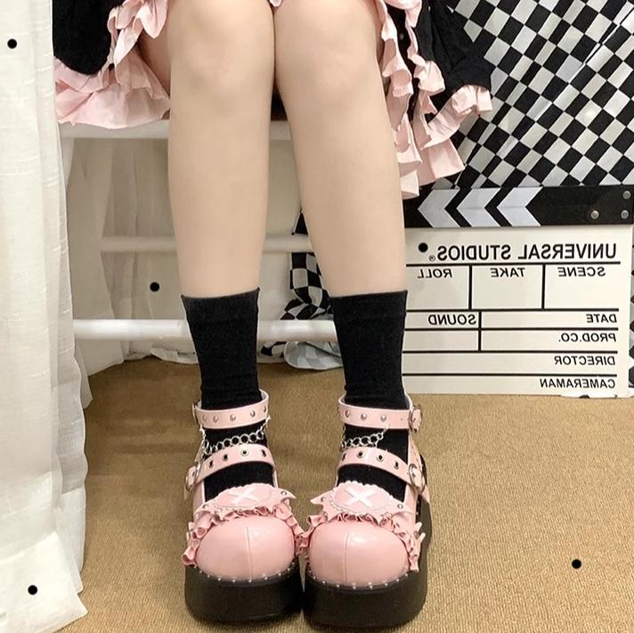Sweet Academy - Gothic Lolita Shoes Thick Sole Y2K Lolita Shoes - image 21
