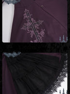 Purple Gothic JSK with Back Slit Skirt - image 5