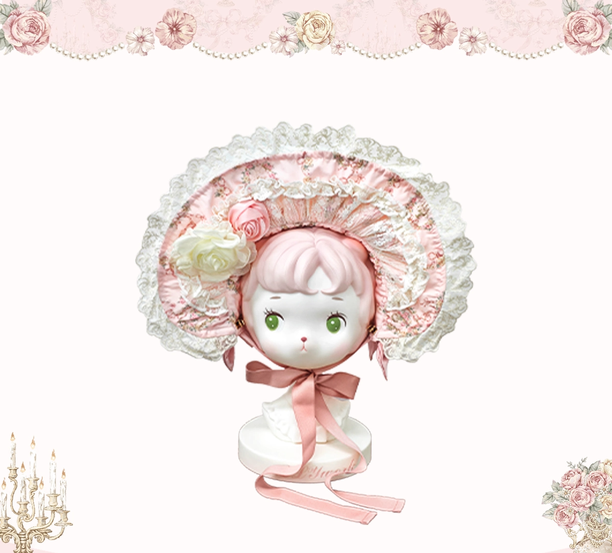 Whispers of Blossoms & Candlelight - Sweet Lolita Floral Printed JSK Dress with Bows and Accessories - image 33