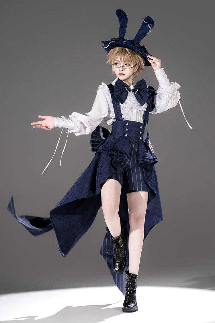 Rabbit Theater Ouji High-Low Girdle in Blue - image 9