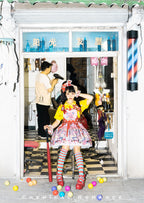 Sweetheart Doll Machine - Sweet Lolita Printed Salopette - image 12