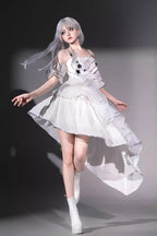 Silver Wings - Futuristic Punk Lolita JSK Dress Set - image 11