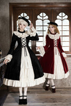 Letters and Poems · Nutcracker Box - Long Sleeves Ruffled Open-Front Bow Lace-Up Gothic Lolita Dress - image 6