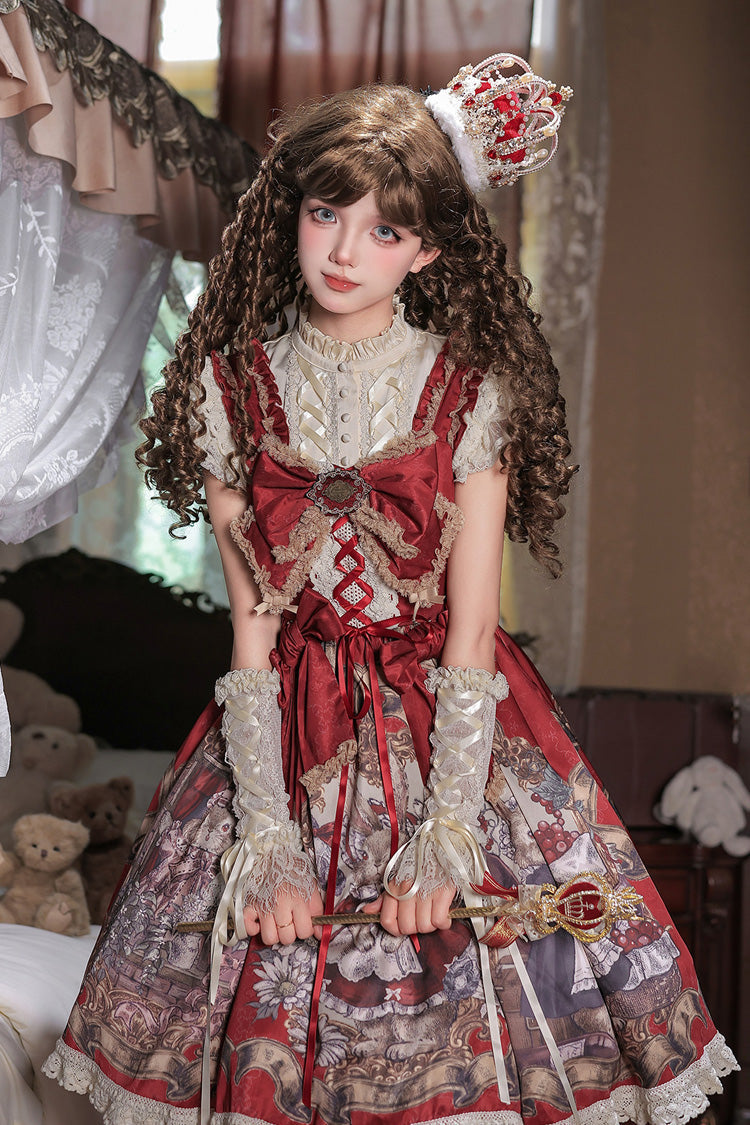 Mystery Bunny Classic Lolita JSK Dress Set - image 12