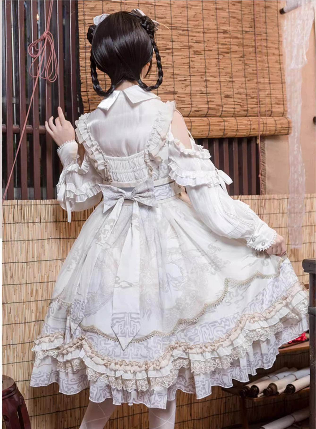 Yue Long Shi Yun - Daily Han Lolita Cake JSK - image 15
