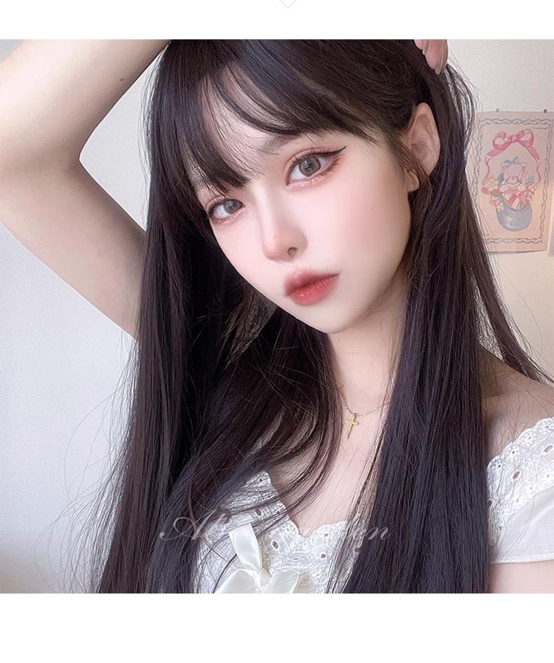Elegant Lolita Wig Long Straight Wigs - image 3