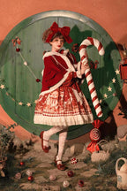 Bear Gift - Sweet Lolita OP Dress and Short Cape - image 8