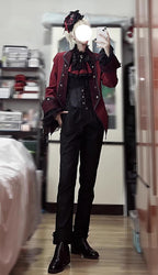 Coffin of Pilgrimage - Medieval European Ouji Lolita Shirt & Pants Suit - image 25