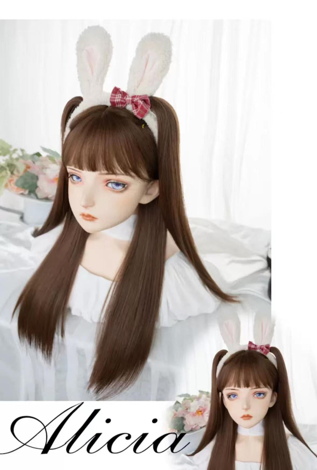 Elegant Lolita Wig Long Straight Wigs - image 16