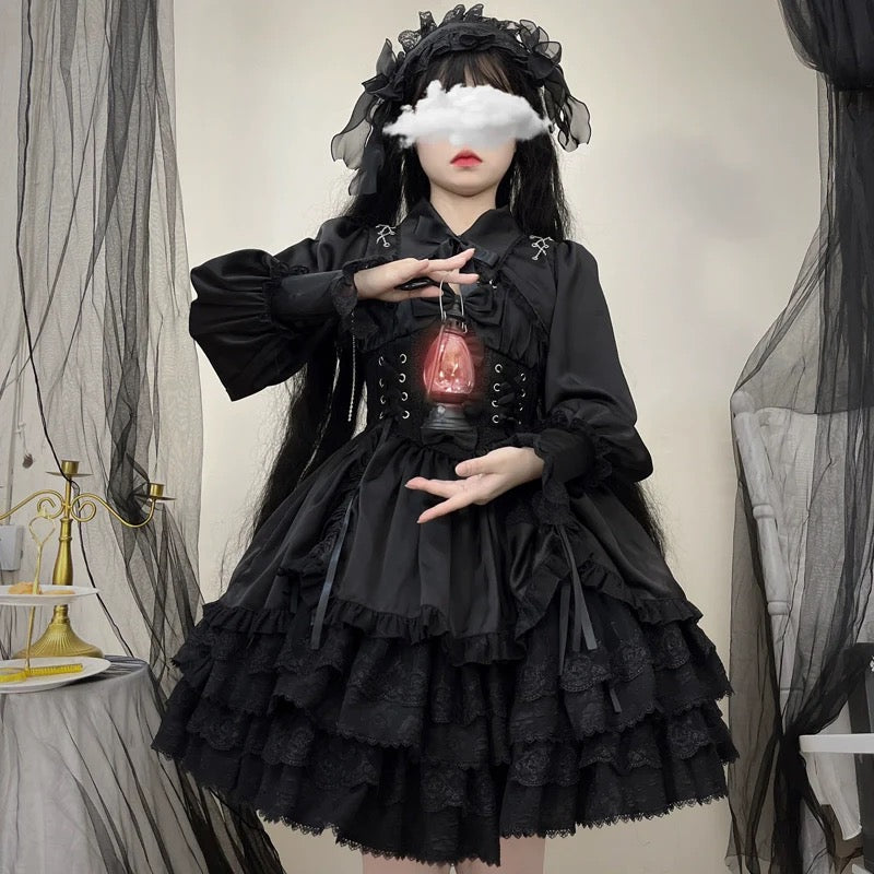 Cross Medal Gothic Lolita JSK & Bolero Set