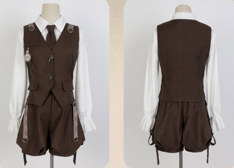 Detective Rabbit Kiri - Ouji Lolita Outfits, Backpack Pants - image 29