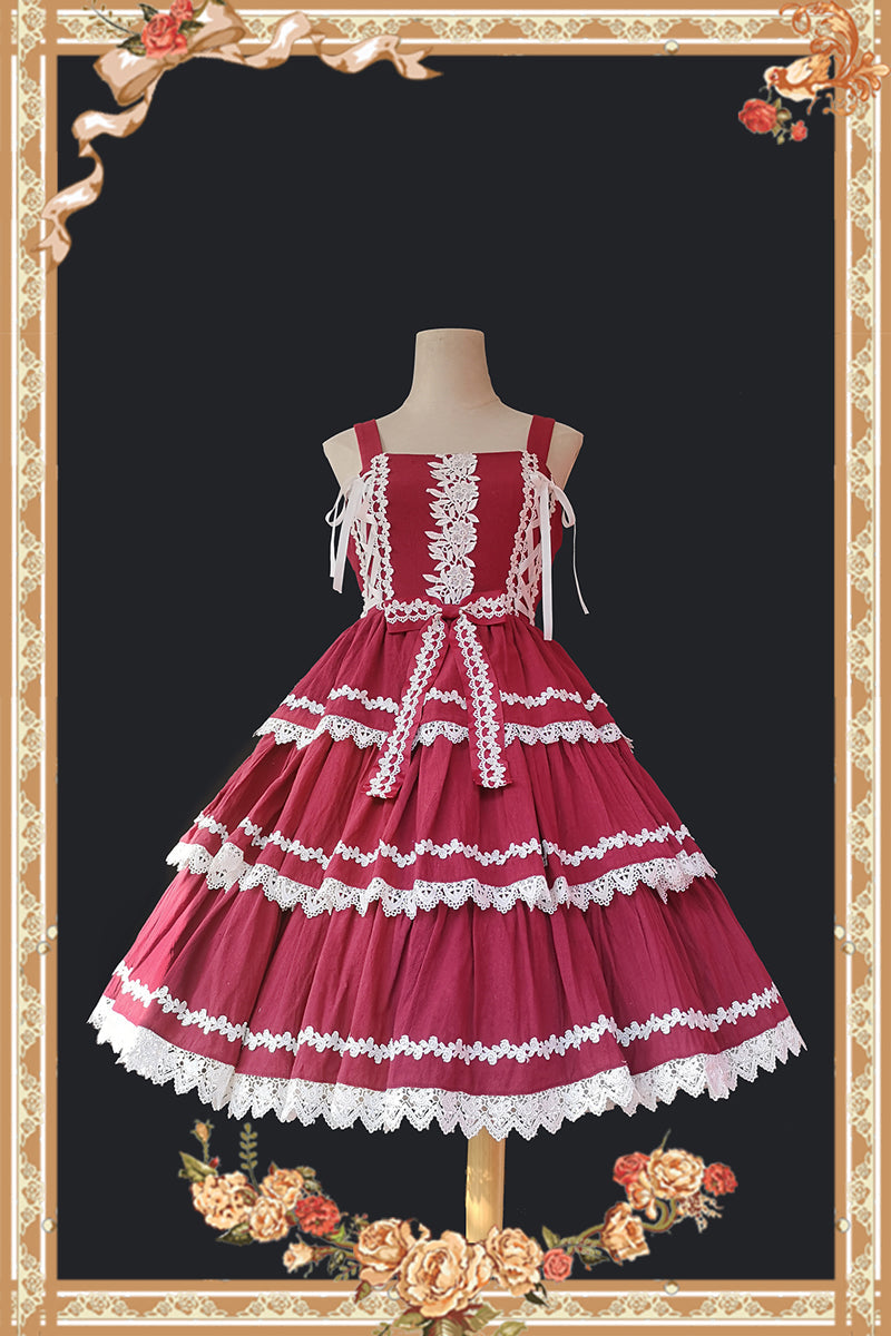 Cake Tree - Classic Lolita JSK Dress Tiered Lace Dress - image 7