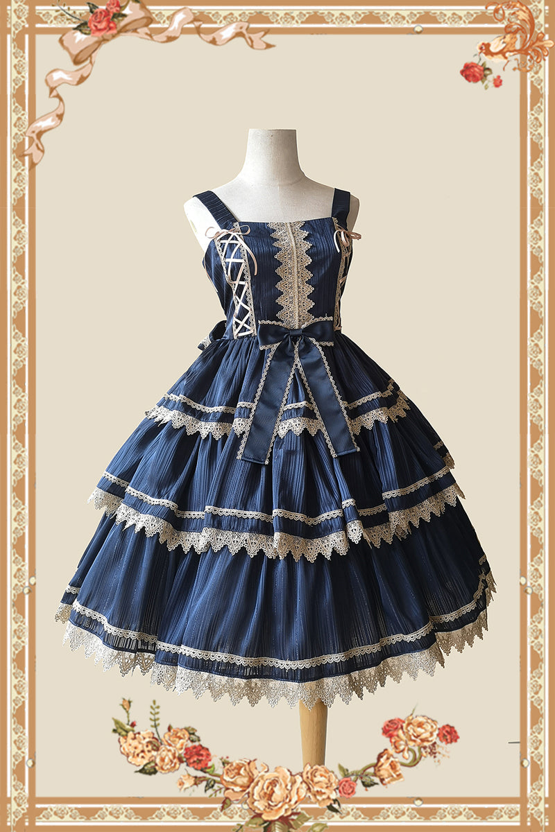 Cake Tree - Classic Lolita JSK Dress Tiered Lace Dress - image 9