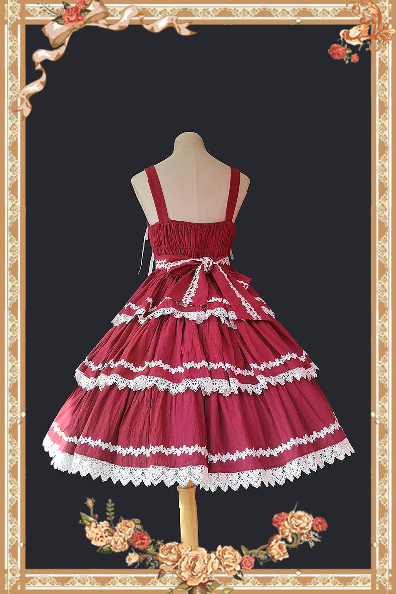 Cake Tree - Classic Lolita JSK Dress Tiered Lace Dress - image 8