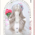 Moon Sinking - Elegant Lolita Long Curly Greige Wig - image 4