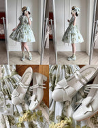 Apple Candy - Pointed Toe Lolita Shoes - Low Block Heel - image 9