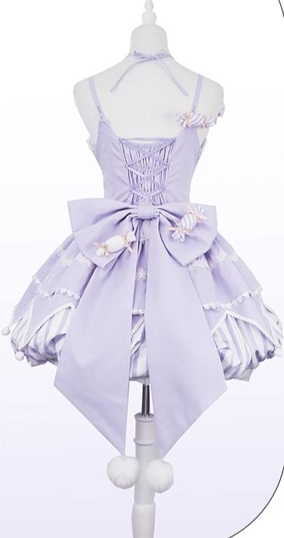 Sweety Gummy - Sweet Lolita JSK Dress Big Bow Flower Bud Lolita Dress - image 17