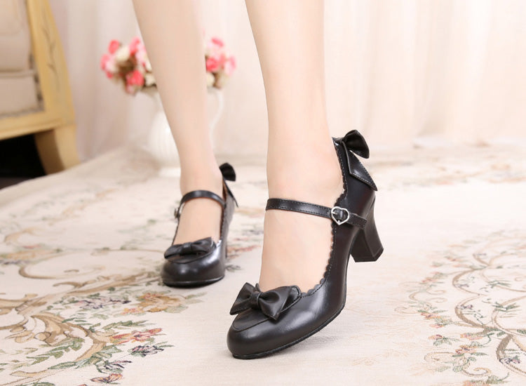 Kawaii Lolita Round Toe Shoes - image 4