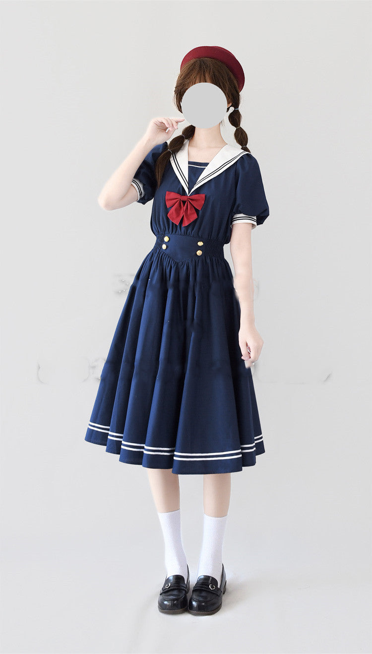 Sea and Wind - Retro Sailor Lolita OP Dress Version 1.0 - image 12