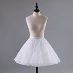 Noloria - Medium-High Volume Lolita White Puffy Petticoat, 17.7" (45 CM) - image 1