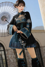 Misty Teal - Classic Lolita JSK Dress Set & Separates - image 4